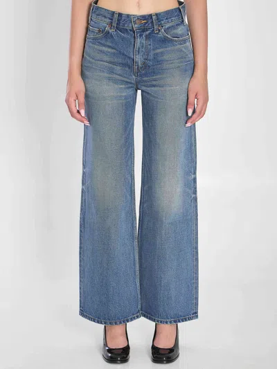Celine Women Denim Cotton Jeans