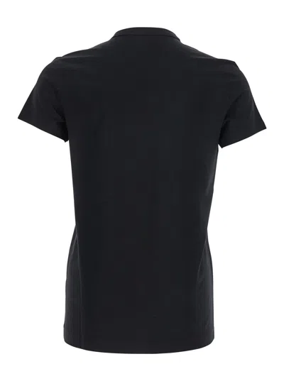 Dolce & Gabbana Black Cotton Round Neck Short Sleeves Men T-shirt In Black