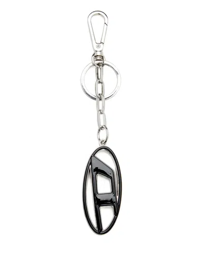 Diesel Cage-d Logo Keyring In Black