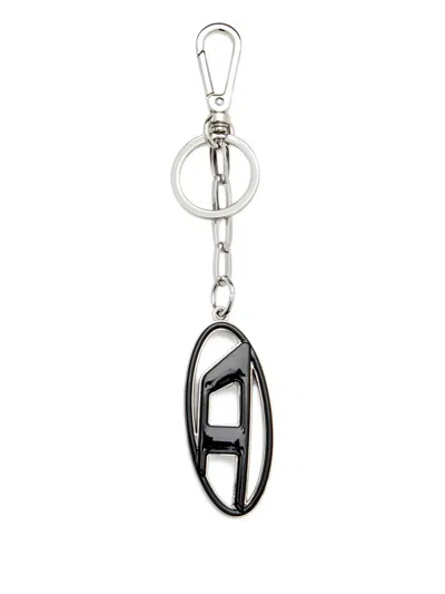 Diesel Cage-d Logo Keyring In Black