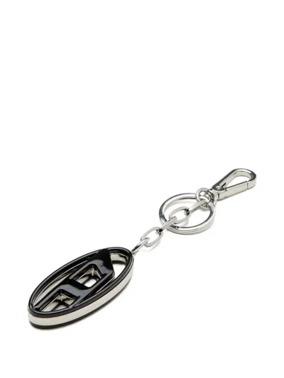 Diesel Cage-d Logo Keyring In Black