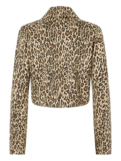 Pinko Jacke Mit Leoparden-print In Brown