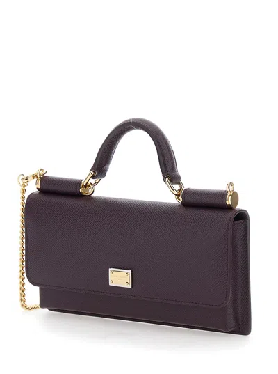 Dolce & Gabbana Structured Phone Bag With Textured Finish