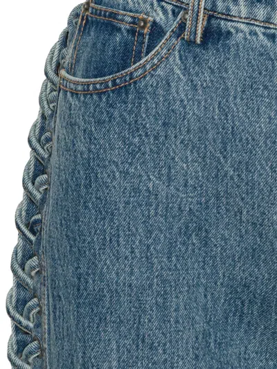 Rotate Birger Christensen Laced Straight Leg Jeans