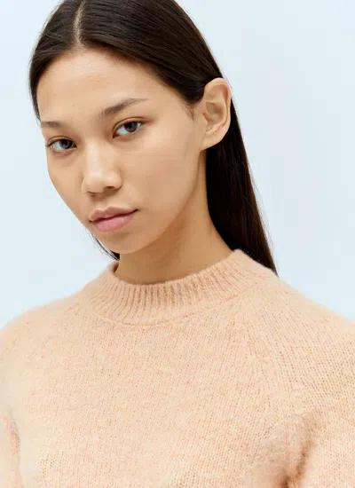 Dries Van Noten Texas Wool Blend Sweater In Peach