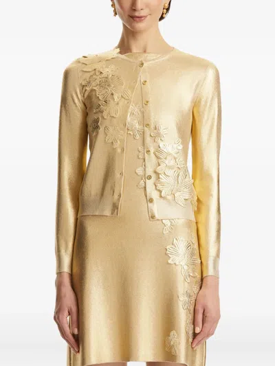 Oscar De La Renta Geknöpfter Cardigan Mit Verzierung