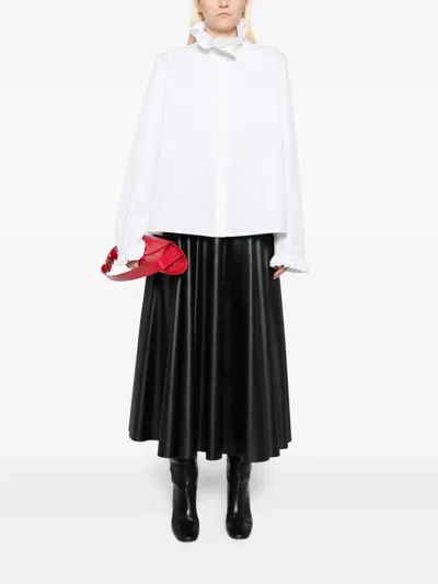Jil Sander Gerüschtes Hemd In White