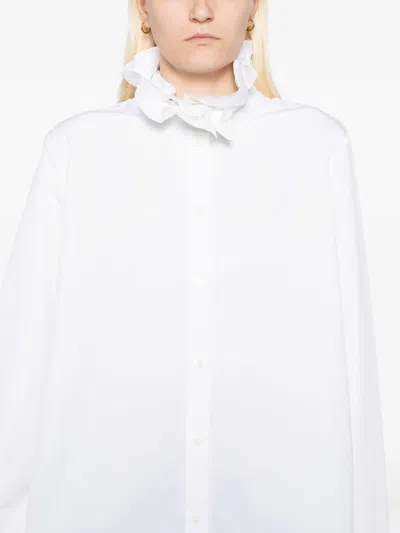 Jil Sander Gerüschtes Hemd In White