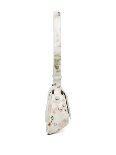 Diesel Gaming Controller-inspired White Polyurethane Handbag