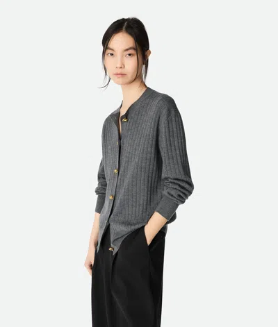 Bottega Veneta Button-down Front Ribbed Knit Sweater
