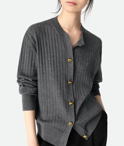 Bottega Veneta Button-down Front Ribbed Knit Sweater