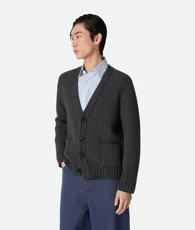 Bottega Veneta Cardigan In Lana In Black