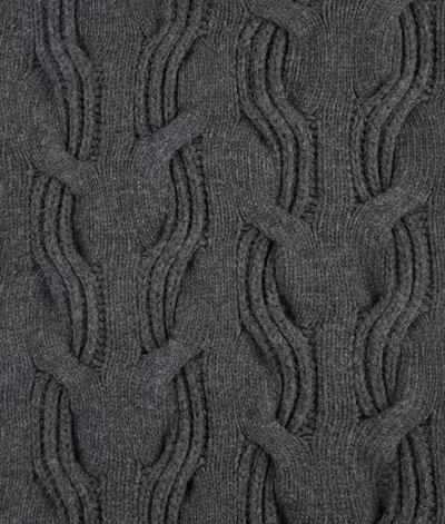 Bottega Veneta Oversize Cable Knit Wool Sweater In Black
