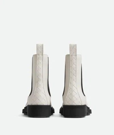 Bottega Veneta The Lug Leather Ankle Boots In White