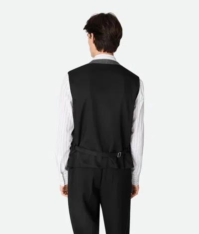 Bottega Veneta Prince Of Wales Wool Waistcoat In White