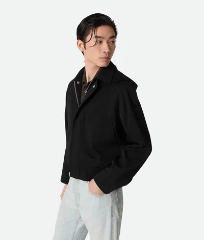 Bottega Veneta Grain De Poudre Blouson In Black