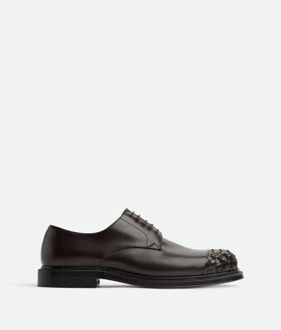 Bottega Veneta Leather Intrecciato-toe James Oxford Shoes