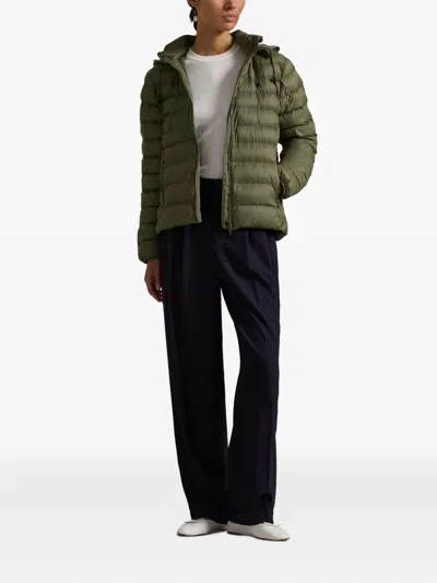 Polo Ralph Lauren Hooded Puffer Jacket In Green