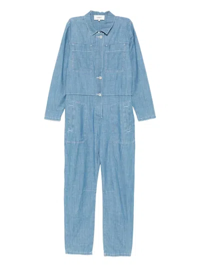 Ba&sh Kidis Denim Jumpsuit In Blue