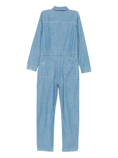 Ba&sh Kidis Denim Jumpsuit In Blue