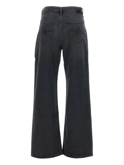 Ag Mari Wide-leg Jeans In Black