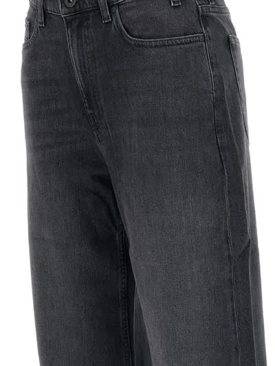 Ag Mari Wide-leg Jeans In Black