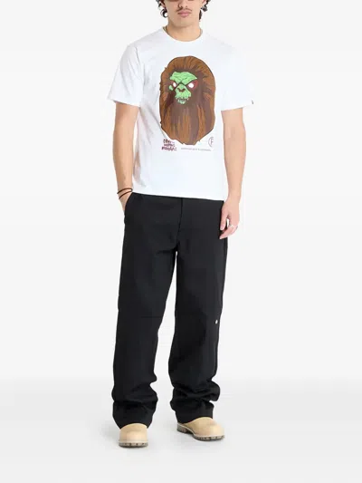 A Bathing Ape Mad Face Ape Head T-shirt In White