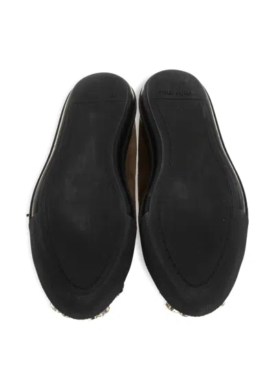 Pre-owned Miu Miu 2023 Crystal-embellished Sneakers