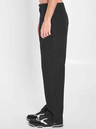 Gucci Pant Comp. Cott. Twil Double W In Black