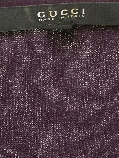 Pre-owned Gucci Wrap Dress In Purple