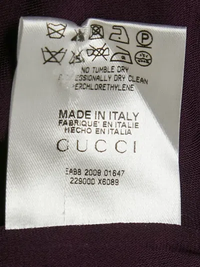 Pre-owned Gucci Wrap Dress In Purple