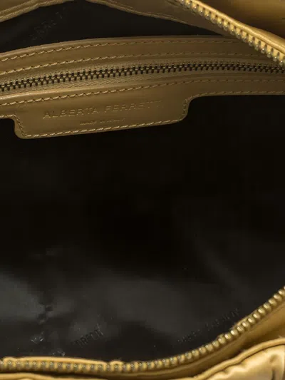 Pre-owned Alberta Ferretti Net Satin Tote Bag In Neutral