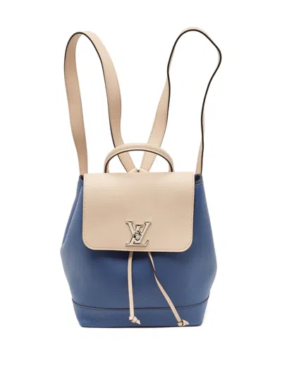 Pre-owned Louis Vuitton Lock Me Leather Lv Twist Lock Backpack
