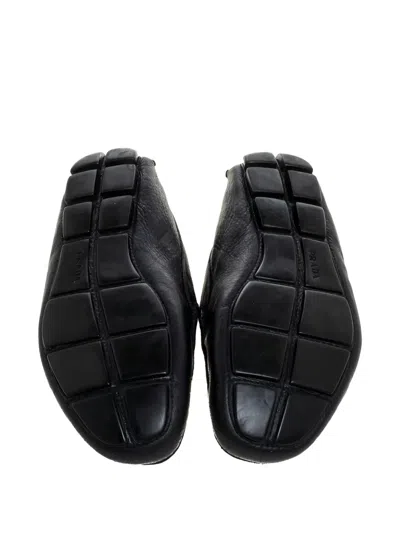 Pre-owned Prada Leather Penny-keeper Loafers