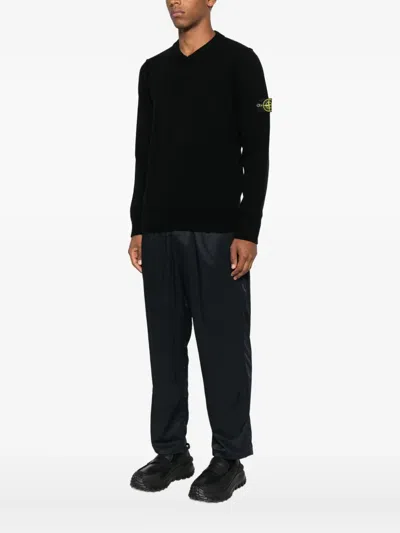 Stone Island 5100045 Light Rws Geelong Wool In Black