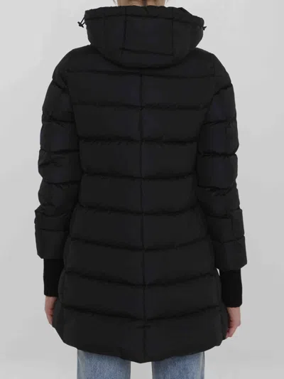 Herno Medium Down Jacket With Hood In Black