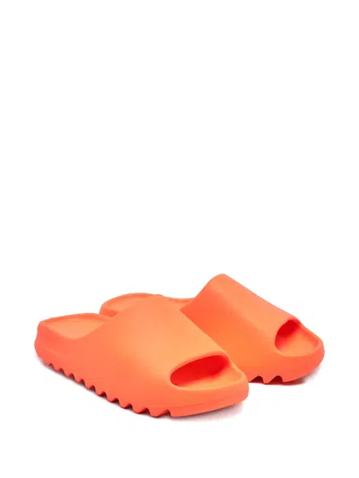 Pre-owned Adidas Originals Slip-on Style Slides In Orange