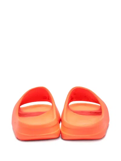 Pre-owned Adidas Originals Slip-on Style Slides In Orange