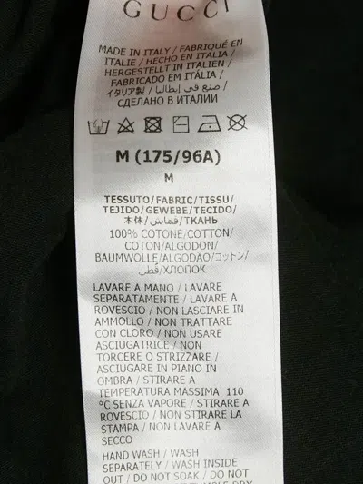 Pre-owned Gucci Logo-print T-shirt In Black