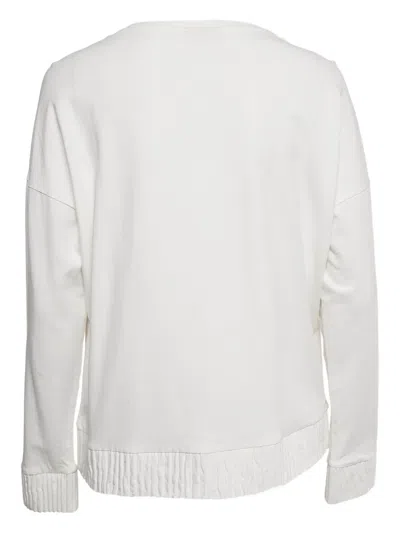 Pre-owned Hugo Boss Logo-embossed Sweatshirt In White
