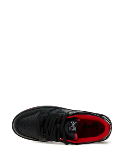 A Bathing Ape Bape Sk8 Sta 4 Sneakers In Black