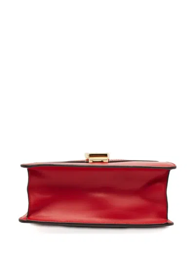 Pre-owned Gucci Mini Web Sylvie Tote Bag In Red