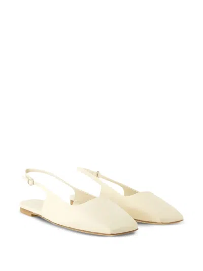 Aeyde Liya Slingback Leather Flat Pumps