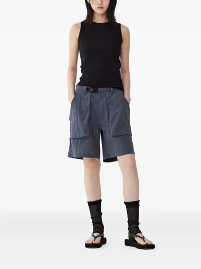Studio Tomboy Grid-pattern Cargo Shorts