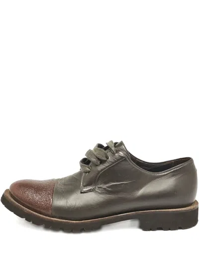 Pre-owned Brunello Cucinelli Leather Oxford Shoes In Brown