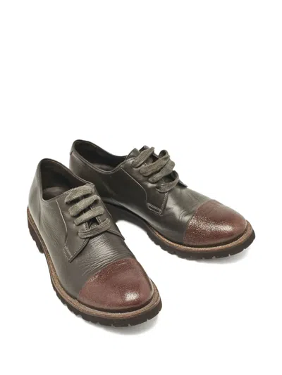 Pre-owned Brunello Cucinelli Leather Oxford Shoes In Brown