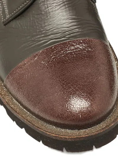 Pre-owned Brunello Cucinelli Leather Oxford Shoes In Brown