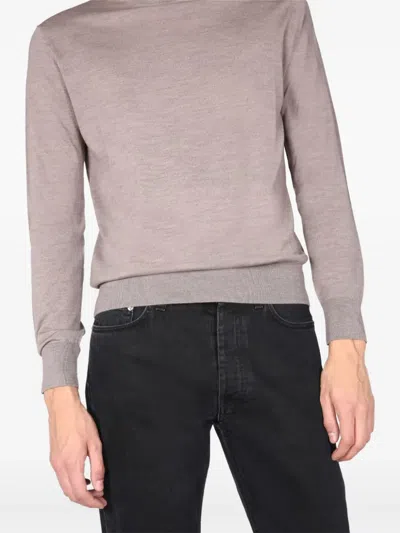 Ballantyne Crew Neck Sweater In Gray