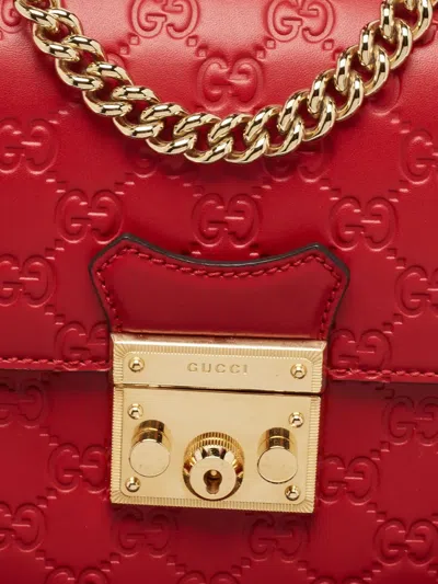 Pre-owned Gucci Ssima Padlock Backpack