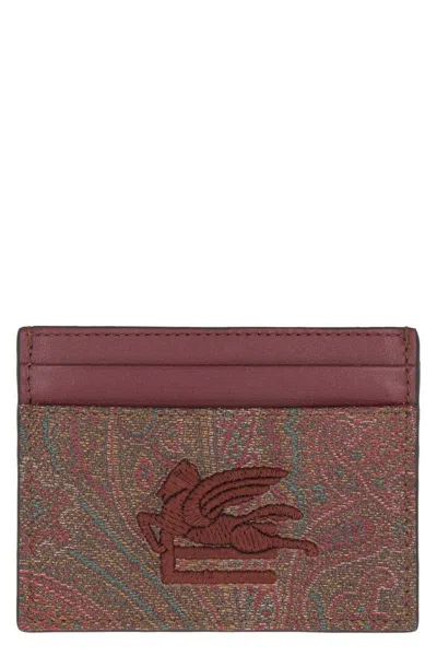 Etro Paisley Motif Card Holder